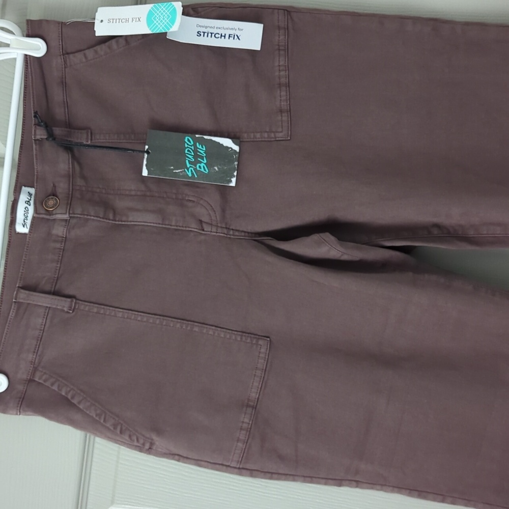 Studio Blue Dawn Wide Leg Utility Pant- 32P - Picture 10 of 12